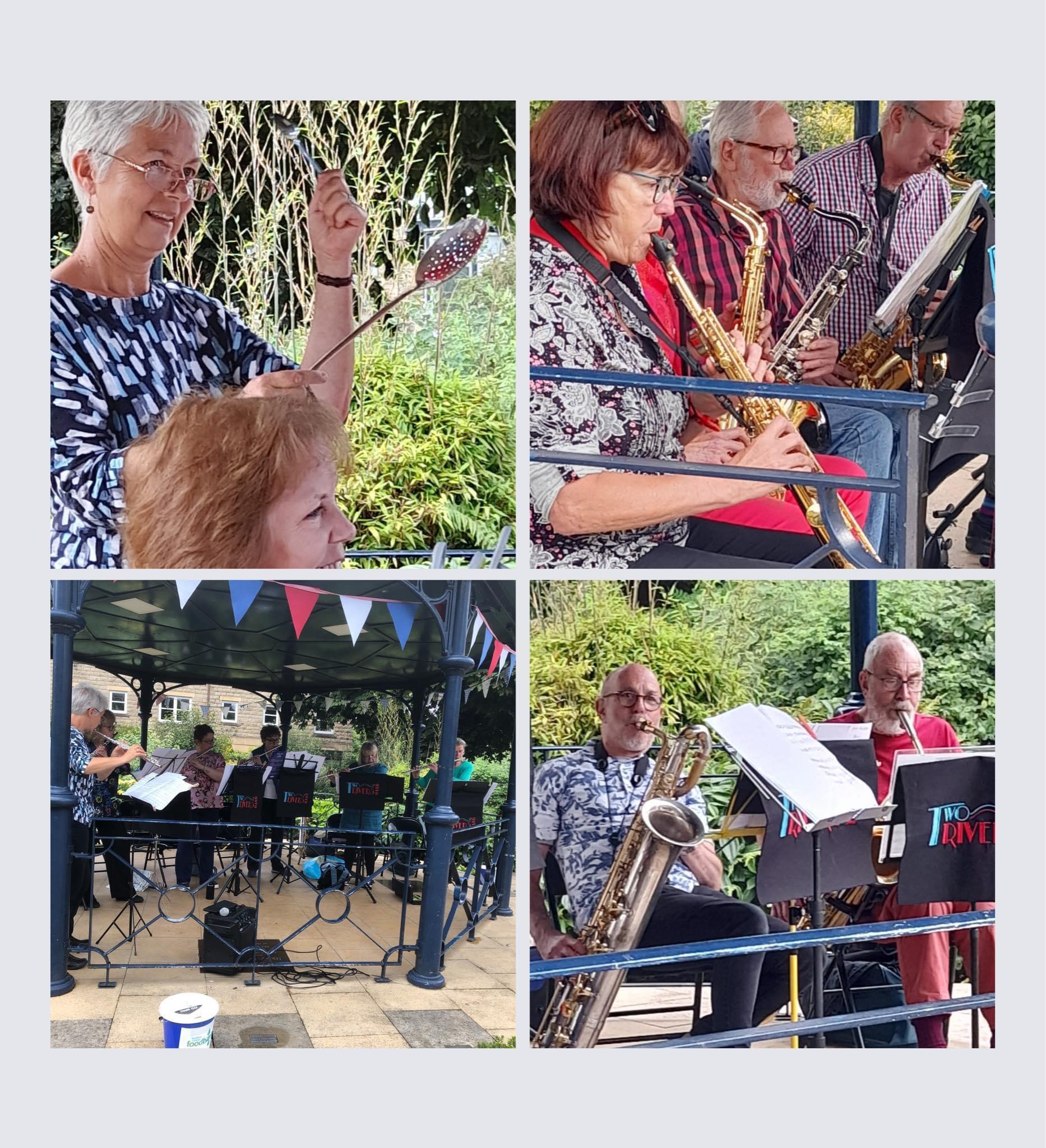 Ain't Misbehavin' Saxes and Wednesday Woodwinds play Myrtle Park Bandstand